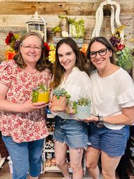 Bachelorette DIY Succulent Planting Party image 19