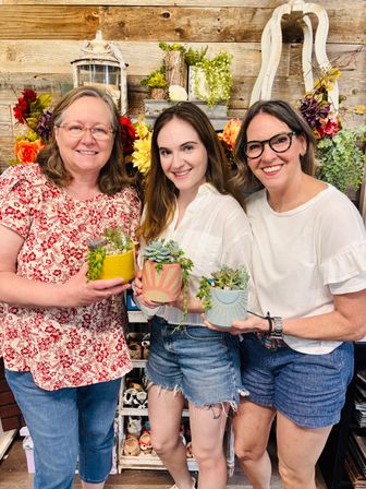 Bachelorette DIY Succulent Planting Party image 19
