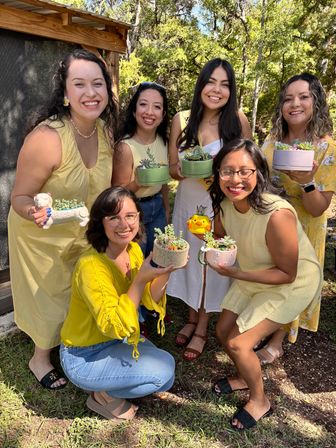 Bachelorette DIY Succulent Planting Party image 7