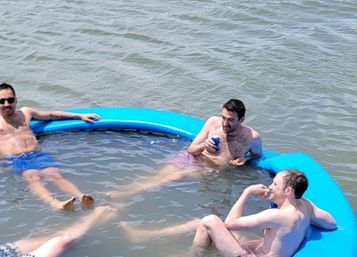 Private Tiki Boat Beach Bash from Tybee Island BYOB, Swim & Chill! image 2
