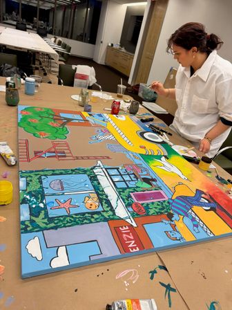 Collaborative Mural Painting: Customized & Creative image 5