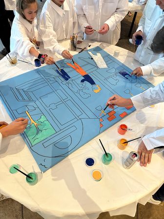 Collaborative Mural Painting: Customized & Creative image 6