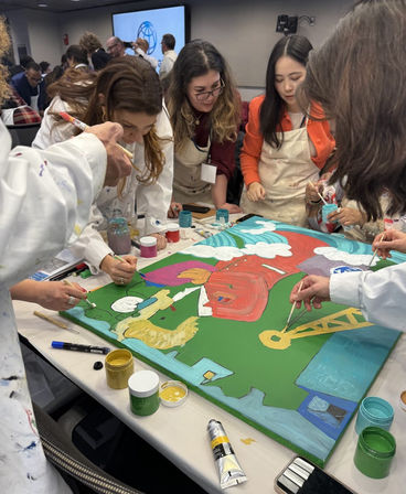 Collaborative Mural Painting: Customized & Creative image 2