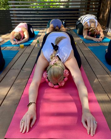 Private Yoga Class with Custom Playlists, Mimosa Add-Ons, and Cold Lavender Eye Towels image 15