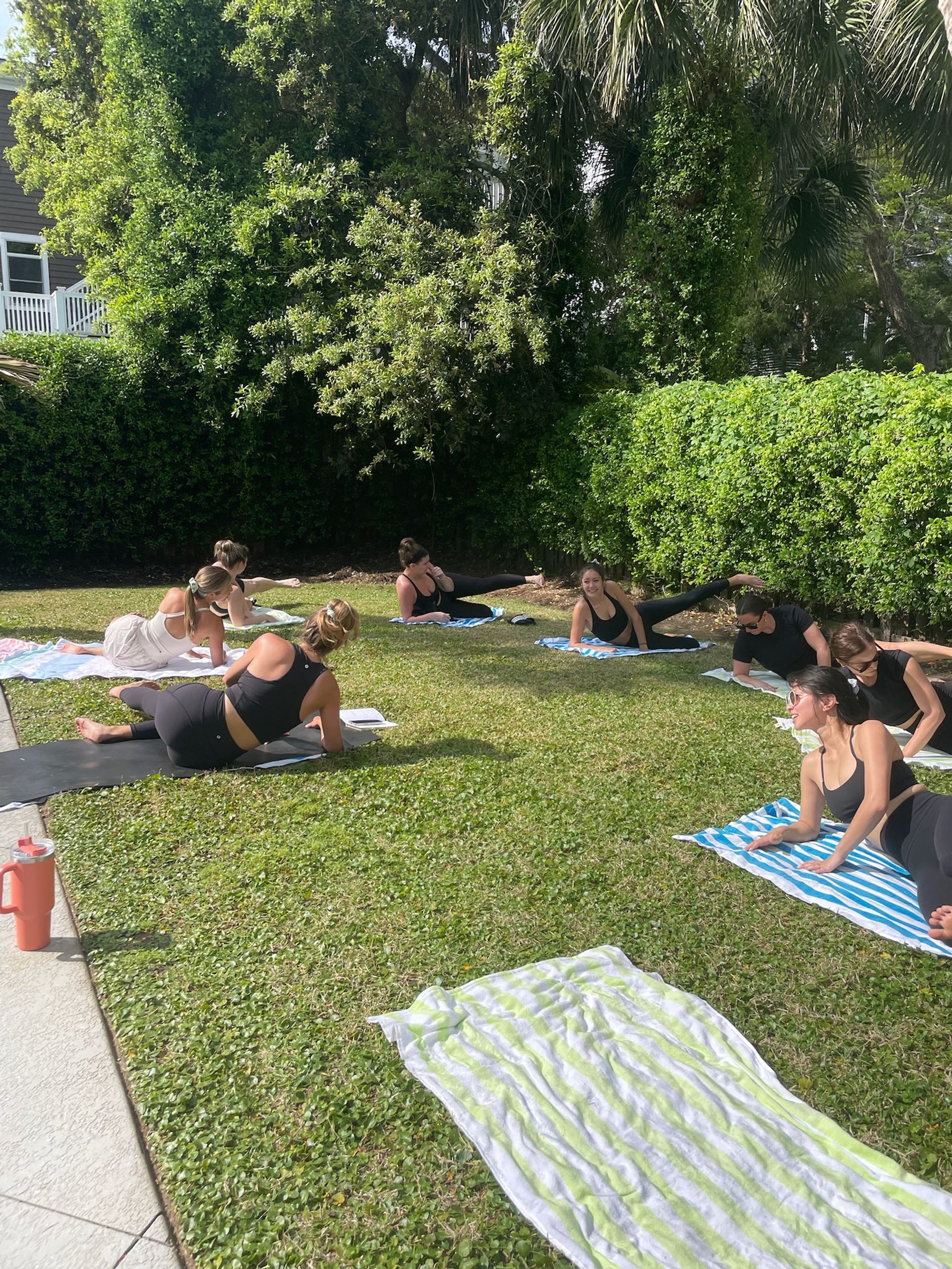 Private Group Mat Pilates Class with Cold-Pressed Juices image 2