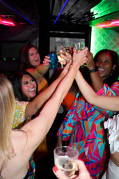 Ultimate 5+ Hour Luxury Party Bus Rental: Stocked Cooler, 4K TV & 4000W Sound System image 1