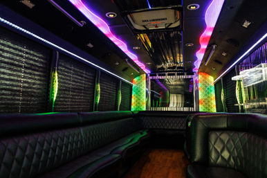 Luxury Party Bus Rental with Stocked Cooler, 4K TV, and 4000W Sound System image 6