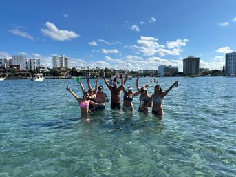 Double Deck Tiki Boat Party: Slides, BYOB & Sandbar Fun image 24