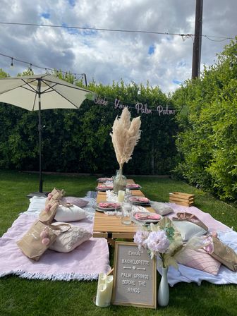 Beautiful Luxe Desert Picnic Setup Curated for Your Party Theme and Wants image 18