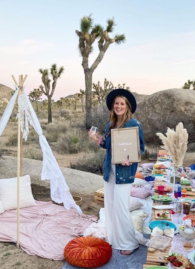 Beautiful Luxe Desert Picnic Setup Curated for Your Party Theme and Wants image 2