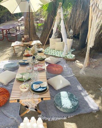 Beautiful Luxe Desert Picnic Setup Curated for Your Party Theme and Wants image 4