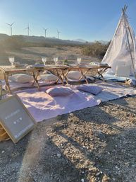 Beautiful Luxe Desert Picnic Setup Curated for Your Party Theme and Wants image 24