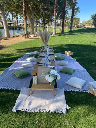 Beautiful Luxe Desert Picnic Setup Curated for Your Party Theme and Wants image 14