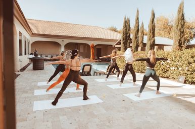 Namaste Baches: Yoga/Mimosa & Spa Party, Massage, Facials, Chef & More image