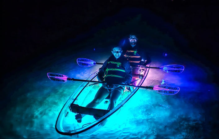 Extraordinary Night Time Kayaking Experience on Lake Austin image 3