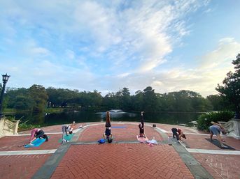 Private Yoga Class with Custom Playlists, Mimosa Add-Ons, and Cold Lavender Eye Towels image 3