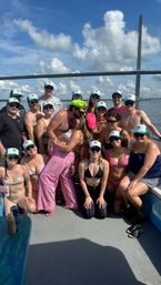 Charleston's Private Party Boat Rooftop Deck & Floating Party Mat BYOB Charter image 14
