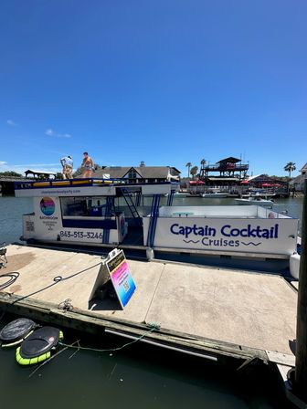 Charleston's Private Party Boat Rooftop Deck & Floating Party Mat BYOB Charter image 32