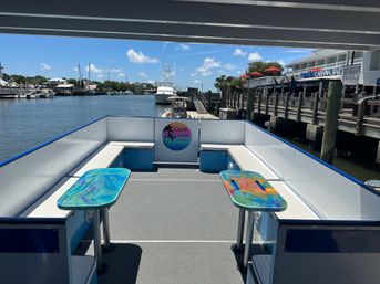Charleston's Private Party Boat Rooftop Deck & Floating Party Mat BYOB Charter image 33