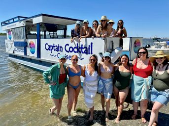 Charleston's Private Party Boat Rooftop Deck & Floating Party Mat BYOB Charter image 17