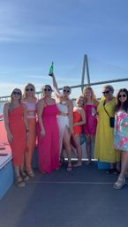 Charleston's Private Party Boat Rooftop Deck & Floating Party Mat BYOB Charter image 12