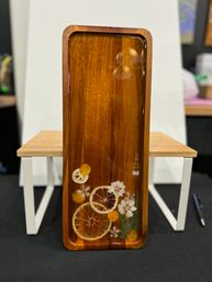 Sip, Create & Celebrate: Resin Charcuterie Board + Wine Glass Art Class image 2