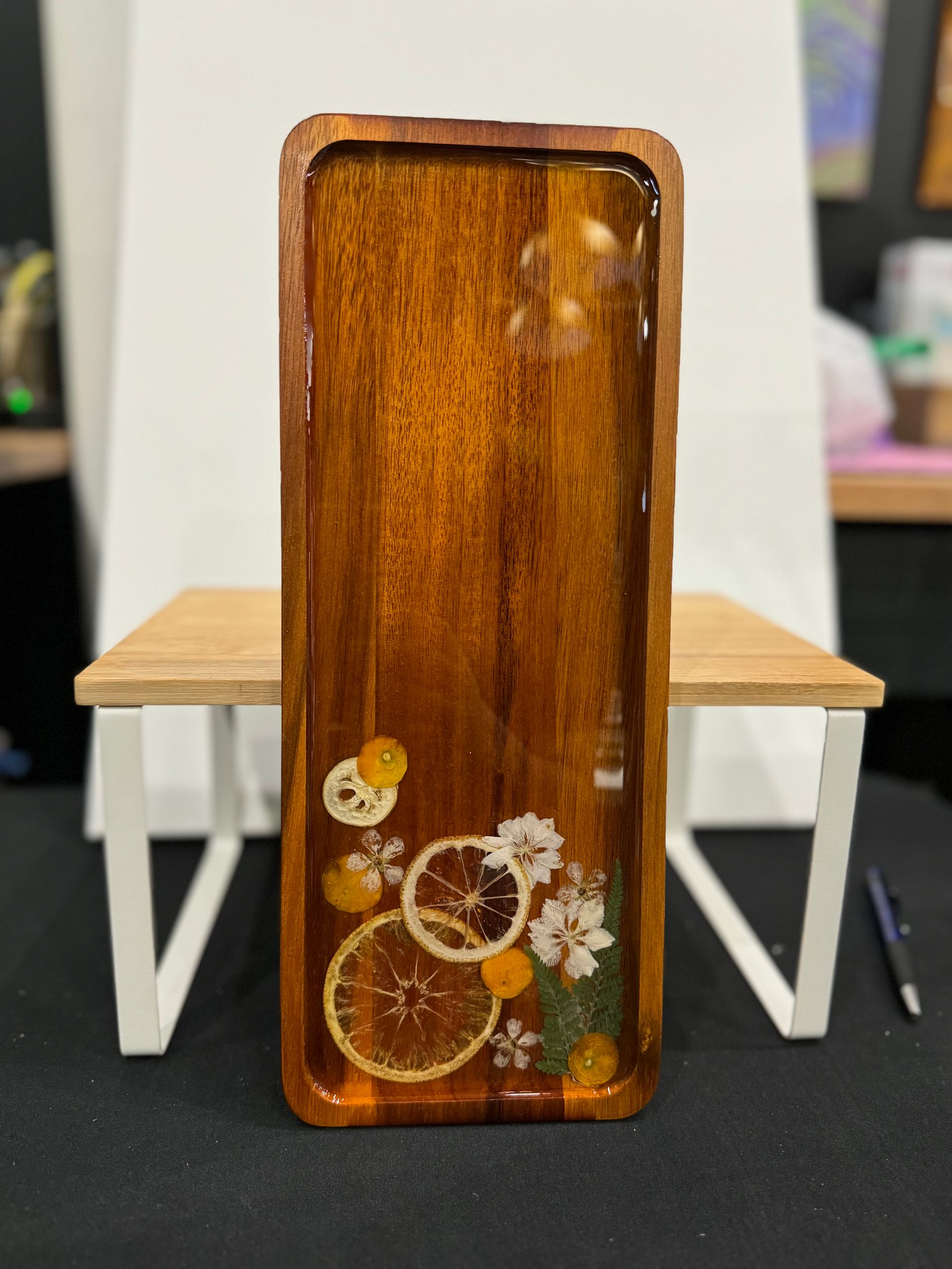 Sip, Create & Celebrate: Resin Charcuterie Board + Wine Glass Art Class image 2