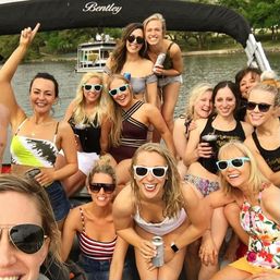 Rowdy Boat Pontoon Party at Party Cove on Percy Priest with BYOB, Licensed Captain & Optional Shuttle Transportation image 7
