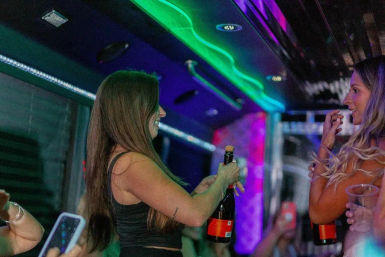 Off Peak Season: BYOB Premier Party Bus Experience in Tampa Bay with LED Lights, Stocked Cooler, 4K TVs, & Sound System image 6