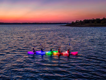 Sunset Kayak Party with LED Lights and Music image