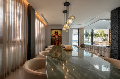Studio 54: Glam Beachfront Villa with 2 Pools, Cinema, Gym + Private Chef image 28