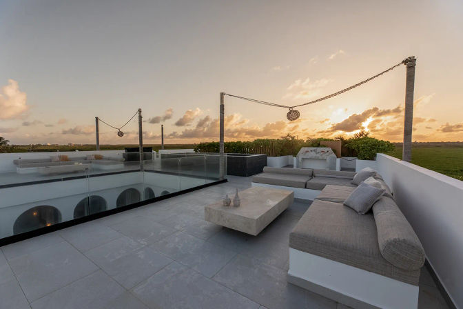 Studio 54: Glam Beachfront Villa with 2 Pools, Cinema, Gym + Private Chef image 21