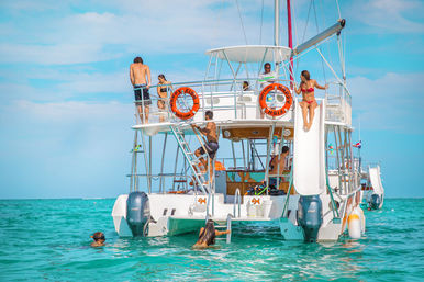 Punta Cana Catamaran Cruise: Snorkeling, Water Slide, Paddle Boards, Open Bar + Snacks image 3