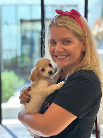 Puppy Yoga Class with Adoptable Puppies image 2