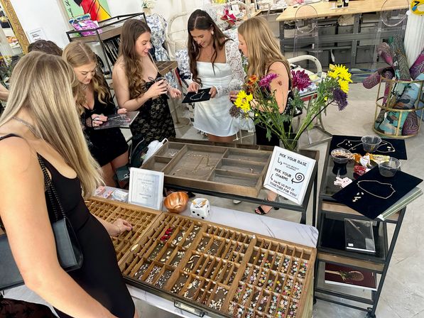 Create Your Own Custom Charm Jewelry with Wine/Champagne Provided/ BYOB image 7