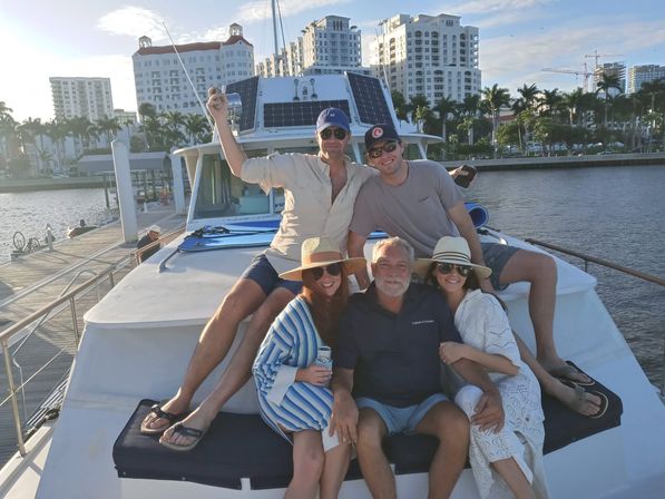 Peanut Island Yacht Day on a Vintage Hatteras (Captain & Crew Included) image 6
