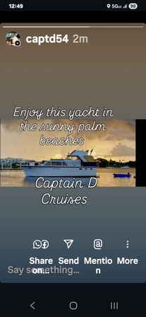 Peanut Island Yacht Day on a Vintage Hatteras (Captain & Crew Included) image 2
