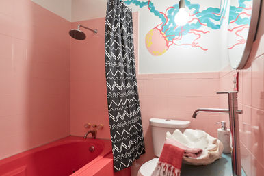 Aloha Bangtel Penthouse with Neon Palm Tree and Pink Shark in Wicker Park image 28