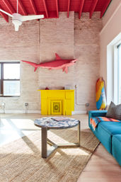 Aloha Bangtel Penthouse with Neon Palm Tree and Pink Shark in Wicker Park image 10