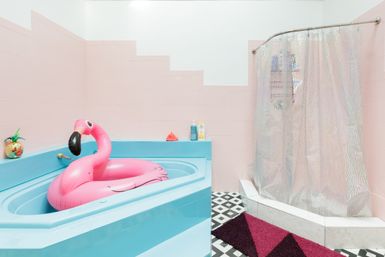 Aloha Bangtel Penthouse with Neon Palm Tree and Pink Shark in Wicker Park image 35