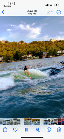 Bach Wakesurf Boat. BYOB. On Lake Austin. Captained. Up to 12 Guests. (Waksurf Wakeboard Waterski and Tubing) image 17