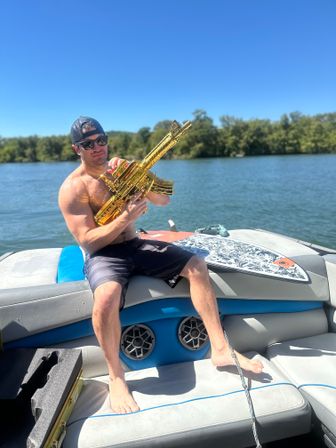 Bach Wakesurf Boat. BYOB. On Lake Austin. Captained. Up to 12 Guests. (Waksurf Wakeboard Waterski and Tubing) image 15