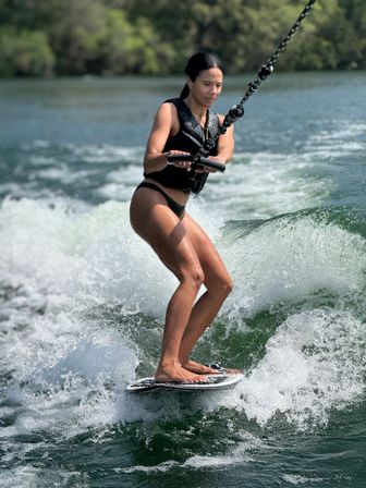Bach Wakesurf Boat. BYOB. On Lake Austin. Captained. Up to 12 Guests. (Waksurf Wakeboard Waterski and Tubing) image 21
