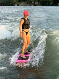 Bach Wakesurf Boat. BYOB. On Lake Austin. Captained. Up to 12 Guests. (Waksurf Wakeboard Waterski and Tubing) image 22