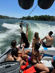 Bach Wakesurf Boat. BYOB. On Lake Austin. Captained. Up to 12 Guests. (Waksurf Wakeboard Waterski and Tubing) image 20