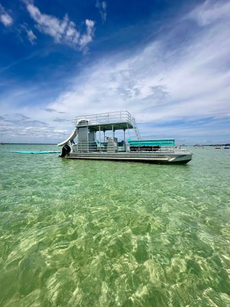  Private Crab Island Pontoon with Double Slide & Restroom (Up to 12) image 5
