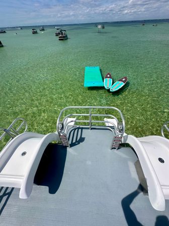  Private Crab Island Pontoon with Double Slide & Restroom (Up to 12) image 4