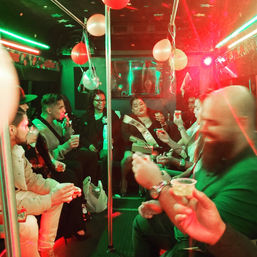 BYOB Party Bus with Disco Lights & Sound System On Board image 2