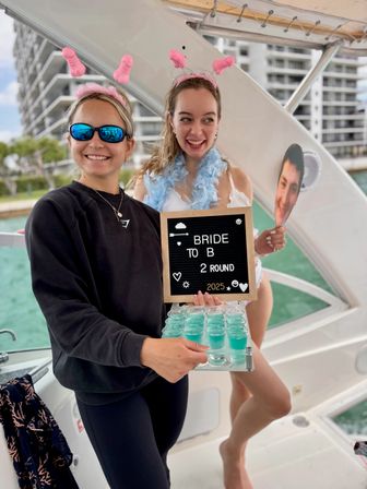 Last Splash Before the Ring: BYOB Bachelorette Party on 50ft Sport Cruiser Yacht image 4