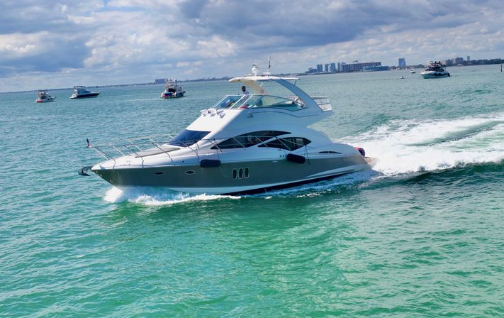 Last Splash Before the Ring: BYOB Bachelorette Party on 50ft Sport Cruiser Yacht image 14